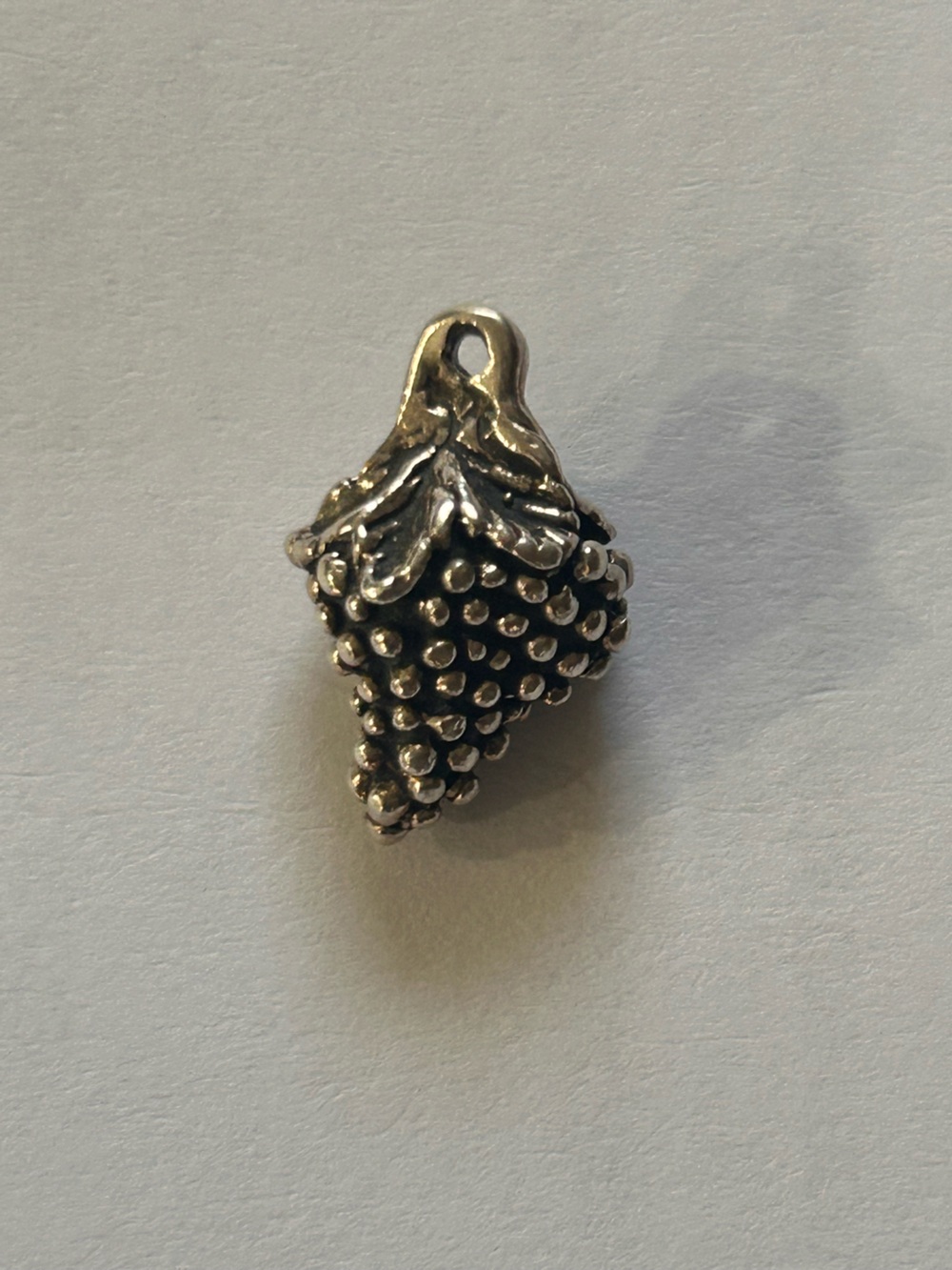 Silver Grape Cluster Charm Pendant